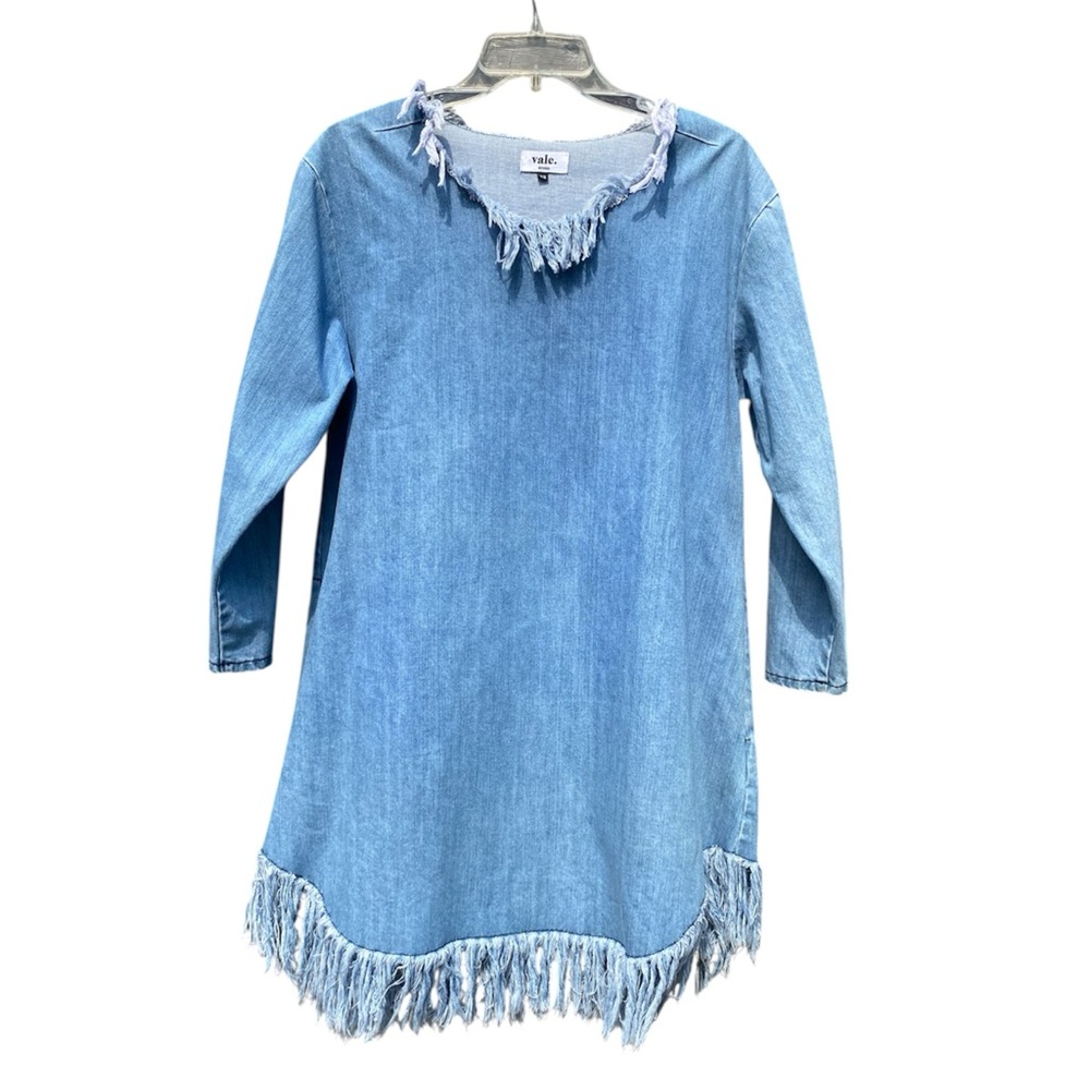 Vale fringed denim dress